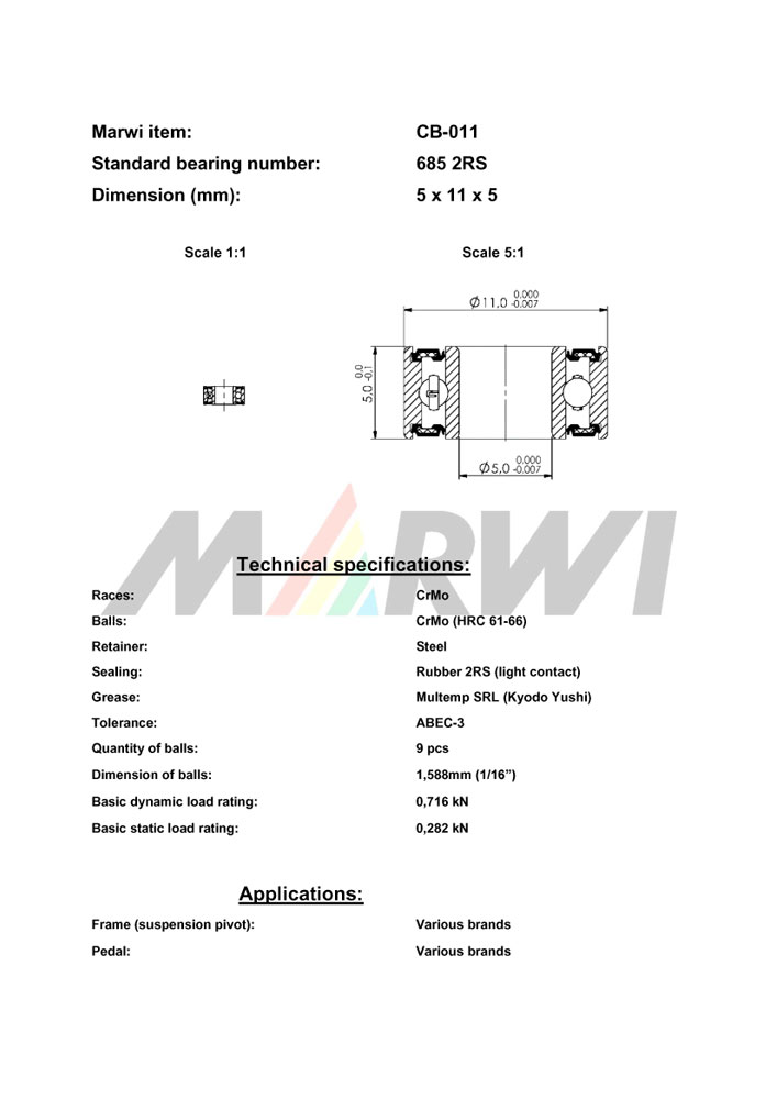 Union Kugellager, CB-011