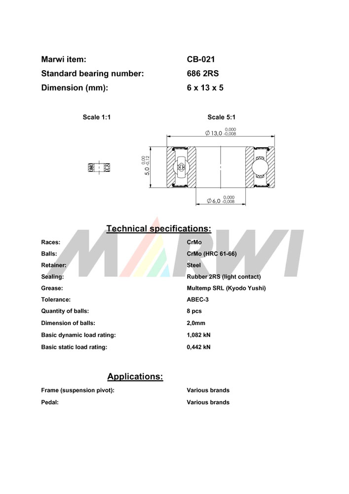 Union Kugellager, CB-021