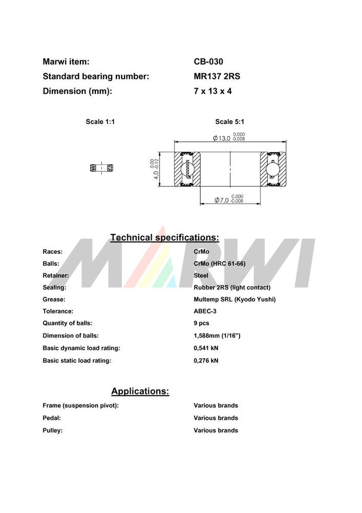 Union Kugellager, CB-030