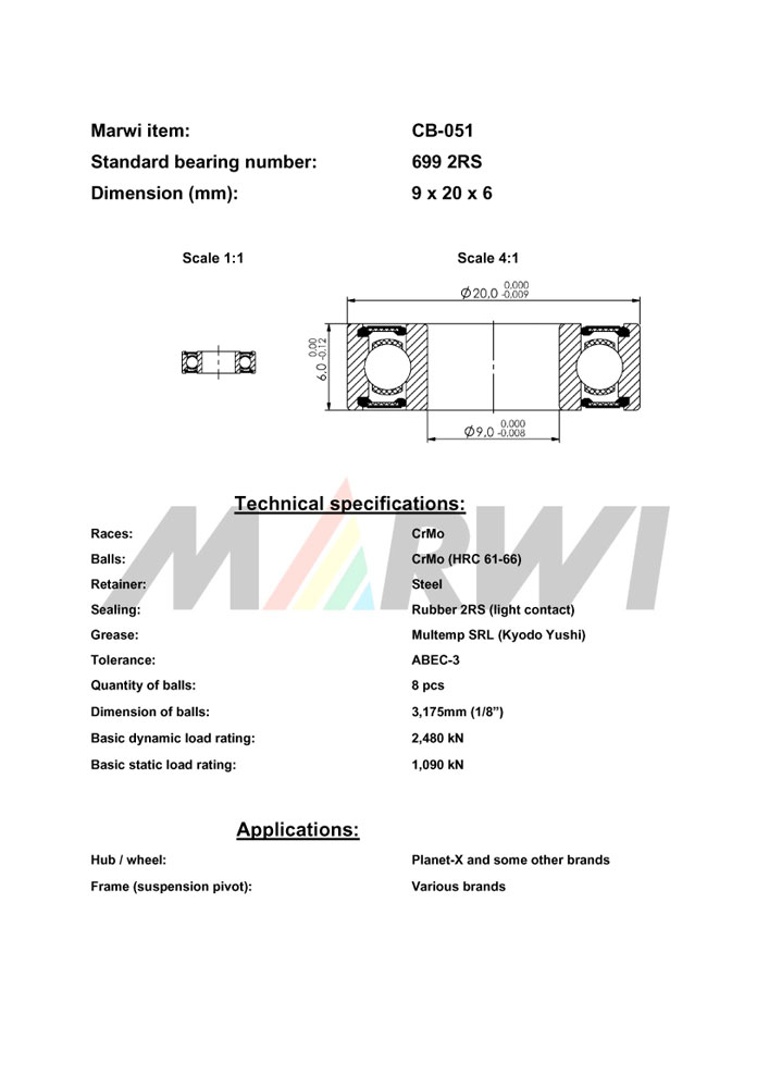 Union Kugellager, CB-051