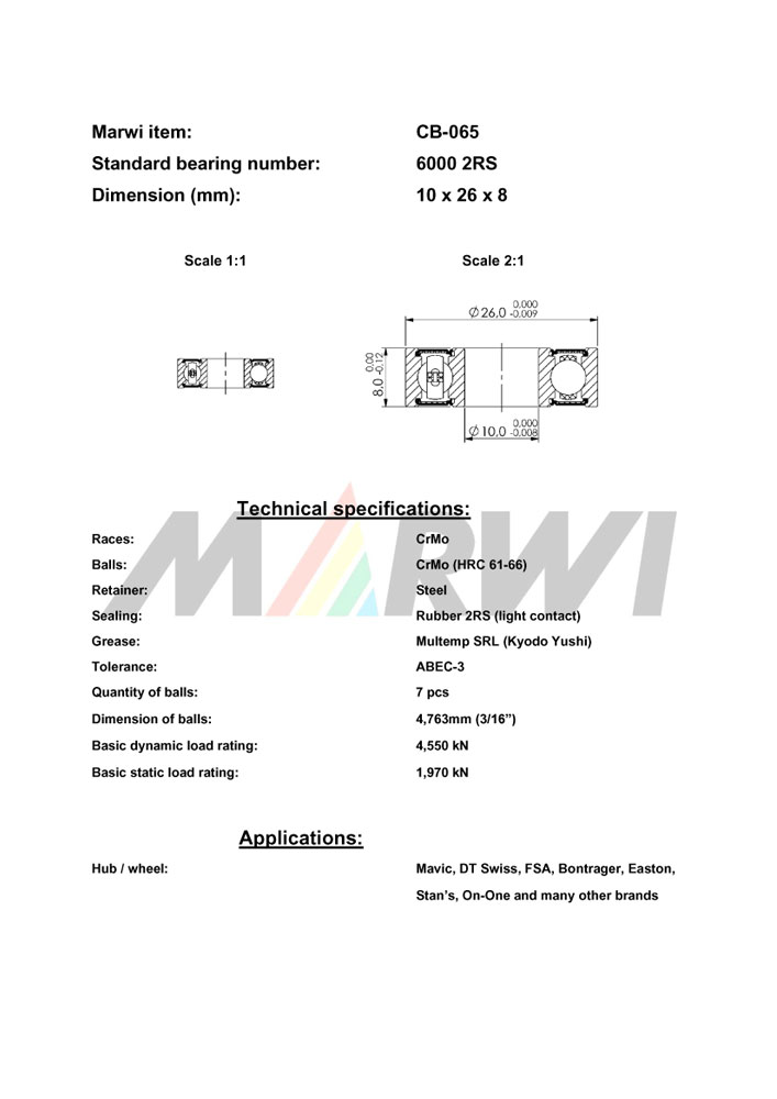 Union Kugellager, CB-065