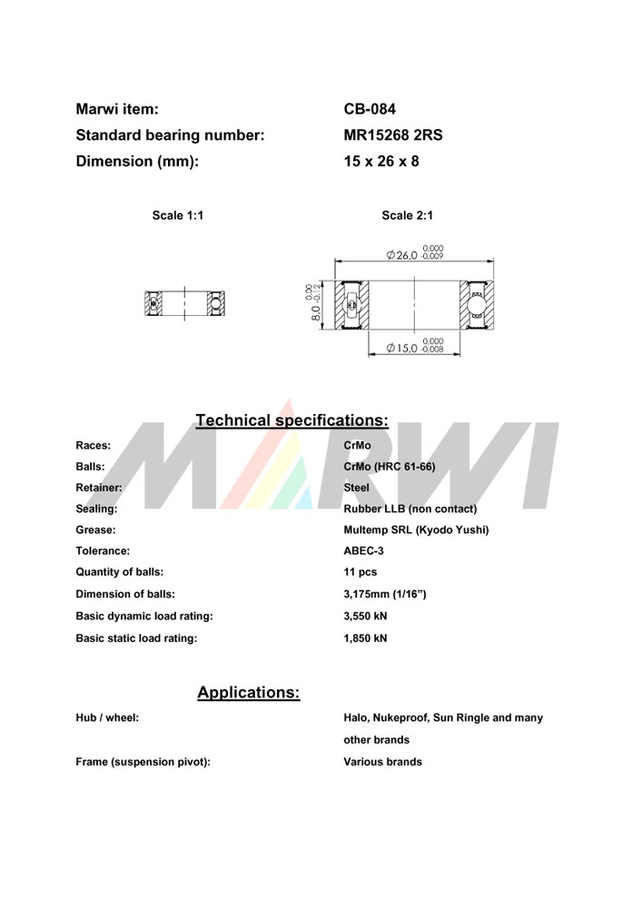 Union Kugellager, CB-084