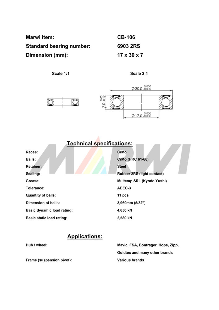 Union Kugellager, CB-106