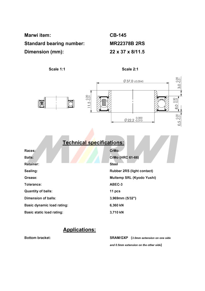 Union Kugellager, CB-145
