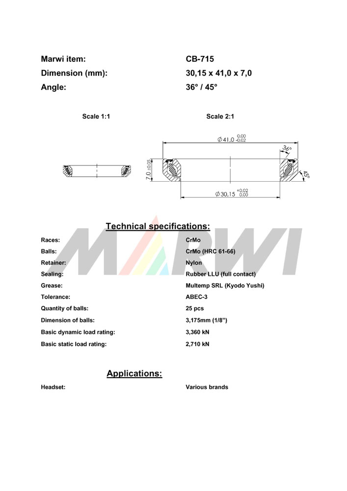 Union Kugellager, CB-715